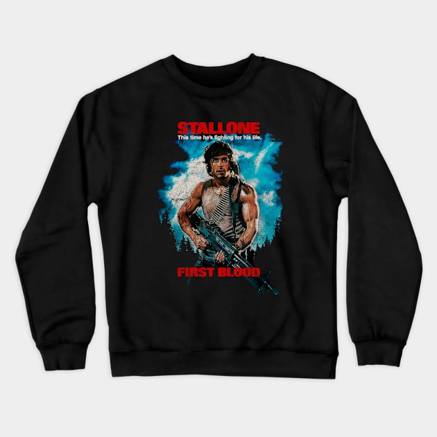 First Blood Vintage Crewneck Sweatshirt by OniSide